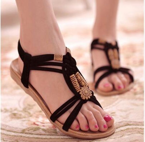 New women's fashion summer beach casual sandals flat casual female sandals
