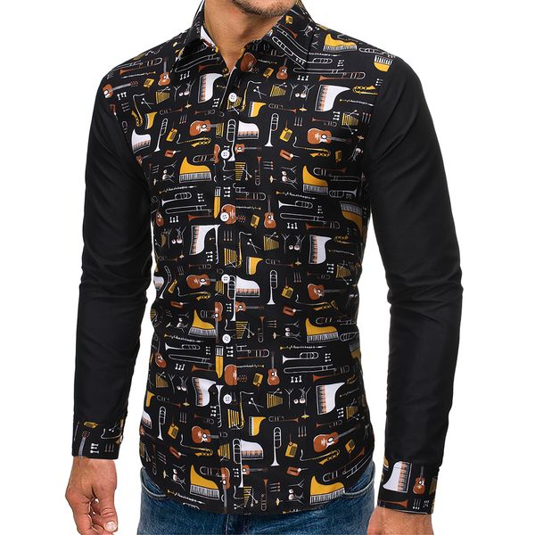 fashion casual shirt men black long sleeve printed social shirt male regular fit fancy tropical hawaiian floral cotton blouse, White;black
fashion casual shirt men black long sleeve printed social shirt male regular fit fancy tropical hawaiian floral cotton blouse, White;black