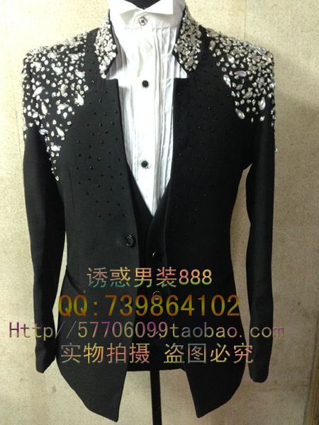 casual jacket blazer black singer dancer show male ds dance costumes outerwear coat dj jazz nightclub performance stage prom, Black;brown
casual jacket blazer black singer dancer show male ds dance costumes outerwear coat dj jazz nightclub performance stage prom, Black;brown