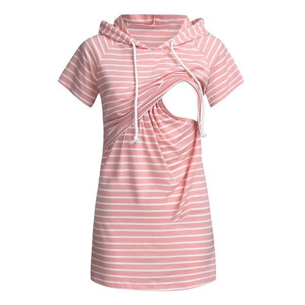 women maternity clothes short sleeve striped hoodie nursing breastfeeding clothes pullover pregnant t shirt enfermera, White
women maternity clothes short sleeve striped hoodie nursing breastfeeding clothes pullover pregnant t shirt enfermera, White