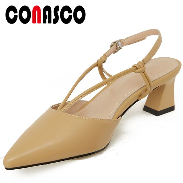 conasco 2020 summer new fashion concise casual women cow leather sandals narrow band back strap pointed toe shallow shoes woman, Black
conasco 2020 summer new fashion concise casual women cow leather sandals narrow band back strap pointed toe shallow shoes woman, Black