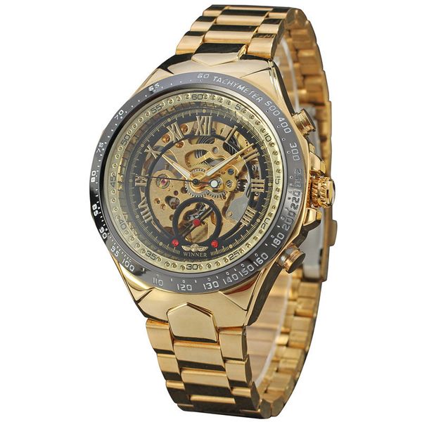 Winner Brand New Fashion Gold Watch Stylish Steel Men Male Clock Classic Mechanical Self Wind Wrist Dress Skeleton Watch Gift
Winner Brand New Fashion Gold Watch Stylish Steel Men Male Clock Classic Mechanical Self Wind Wrist Dress Skeleton Watch Gift