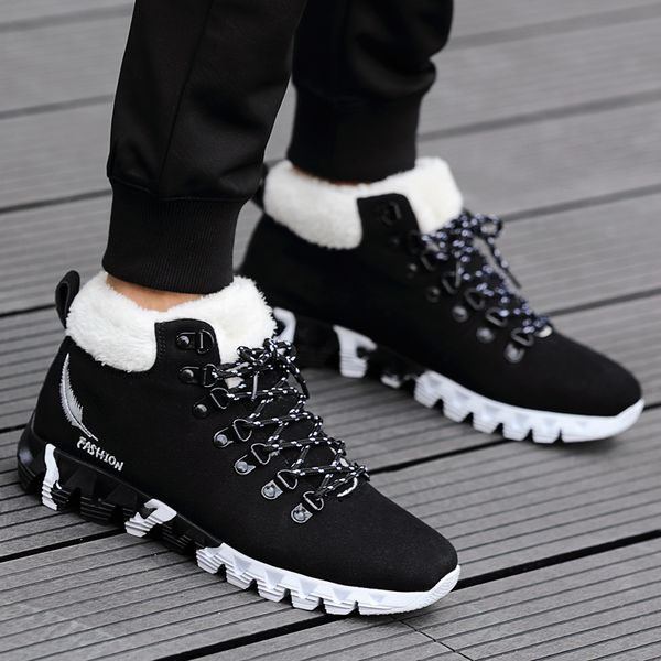 2019 brand suede leather ankle boots men winter comfortable fur snow boots plush warm male sneakers outdoor waterproof men shoes, Black
2019 brand suede leather ankle boots men winter comfortable fur snow boots plush warm male sneakers outdoor waterproof men shoes, Black