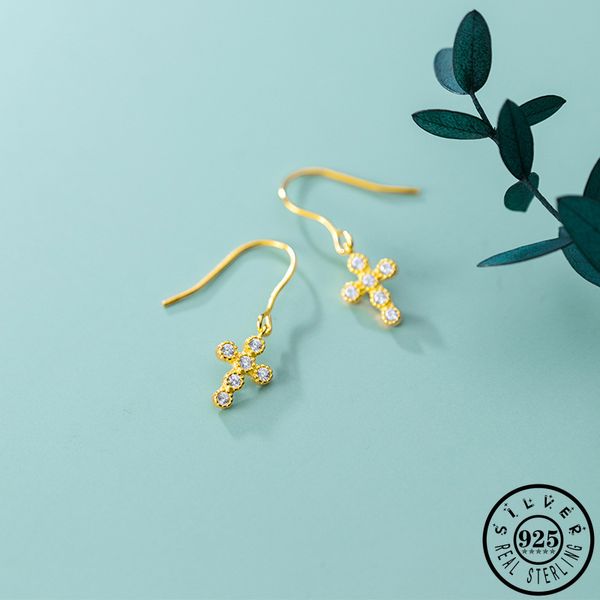 fashion 925 sterling silver small cross shape earings gold color plated statement crucifix dangle drop earrings for women lady
fashion 925 sterling silver small cross shape earings gold color plated statement crucifix dangle drop earrings for women lady