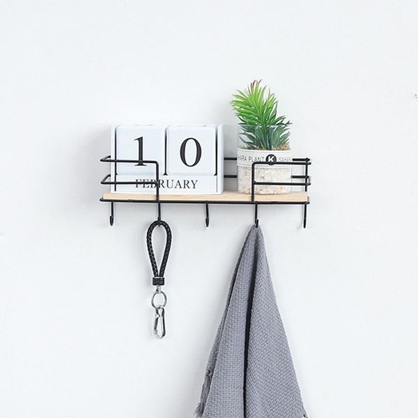 metal wall hanging storage rack nordic wrought iron organizer holder with key hook home art decorative kitchen display shelves
metal wall hanging storage rack nordic wrought iron organizer holder with key hook home art decorative kitchen display shelves