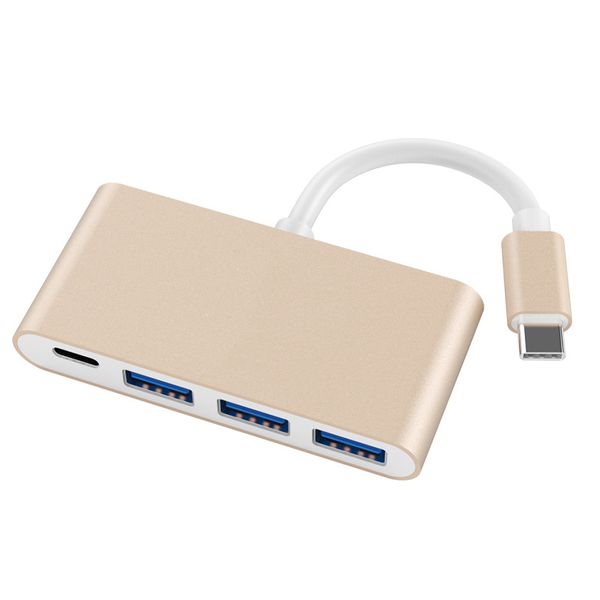 4-in-1 usb-c hub with type c (pd), 3 usb 3.0 ports for new apple macbook 12" / 13" / 15" / chromebook pixel etc., usb type c
4-in-1 usb-c hub with type c (pd), 3 usb 3.0 ports for new apple macbook 12" / 13" / 15" / chromebook pixel etc., usb type c