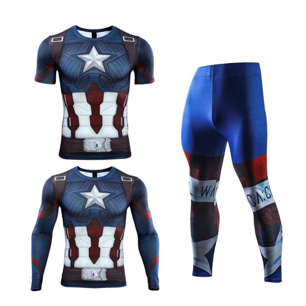 compression men's sport suits quick dry running sets clothes joggers training gym fitness tracksuits rashguard, Black;blue
compression men's sport suits quick dry running sets clothes joggers training gym fitness tracksuits rashguard, Black;blue