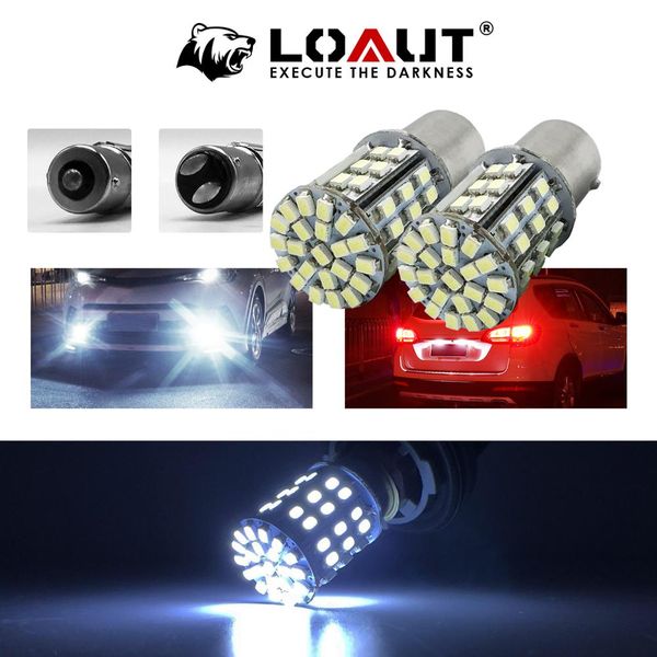 2pcs 1156 1157 3528 led 64 smd light p21w bay15d ba15s p21 auto brake light car rear turn signal parking white 6000k
2pcs 1156 1157 3528 led 64 smd light p21w bay15d ba15s p21 auto brake light car rear turn signal parking white 6000k