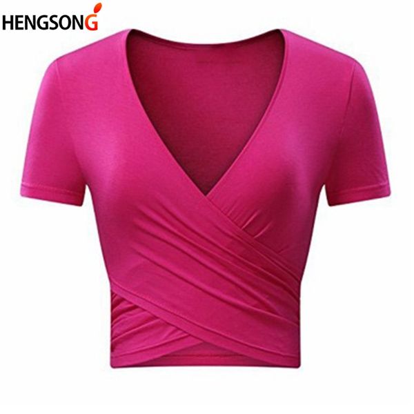 women yoga shirt crop high stretch front cross deep v neck gym sports shirt woman female fitness running sportswear, White;red
women yoga shirt crop high stretch front cross deep v neck gym sports shirt woman female fitness running sportswear, White;red