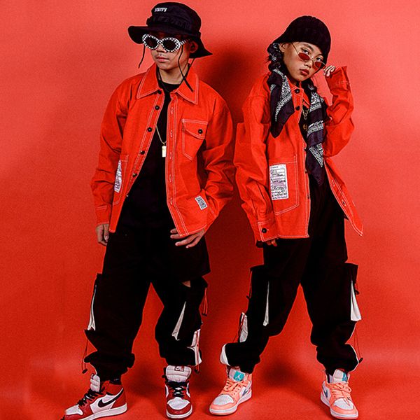 hip hop costumes street dance set boys red shirt girls modern performance clothing jazz cheerleader stage rave outfit kid dn4624, Black;red
hip hop costumes street dance set boys red shirt girls modern performance clothing jazz cheerleader stage rave outfit kid dn4624, Black;red