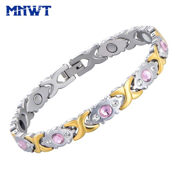 mnwt 2018 new crystal gem bracelet woman magnetic health bio energy bracelets for women gold fashion jewelry christmas gift lady, Golden;silver
mnwt 2018 new crystal gem bracelet woman magnetic health bio energy bracelets for women gold fashion jewelry christmas gift lady, Golden;silver