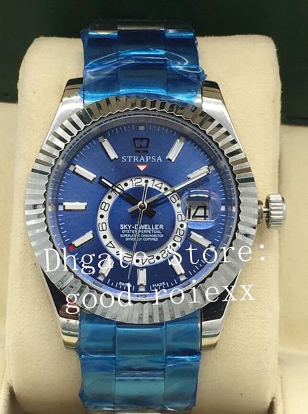 baselworld watch men's asia automatic 2813 watches men luminous 326934 blue dial 326939 gmt time zone sky dweller sport wristwatches, Slivery;brown
baselworld watch men's asia automatic 2813 watches men luminous 326934 blue dial 326939 gmt time zone sky dweller sport wristwatches, Slivery;brown