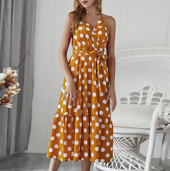 2019 fashion summer women dress boho dot print camisole v-neck girls dresses dress ladies sundress sukienki damskie, Black;gray
2019 fashion summer women dress boho dot print camisole v-neck girls dresses dress ladies sundress sukienki damskie, Black;gray