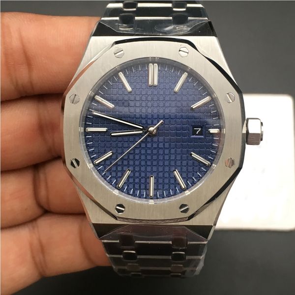 movement engraved mens watch royal oak series mens watch 15400 automatic mechanical stainless steel transparent back blue dial, Slivery;brown
movement engraved mens watch royal oak series mens watch 15400 automatic mechanical stainless steel transparent back blue dial, Slivery;brown