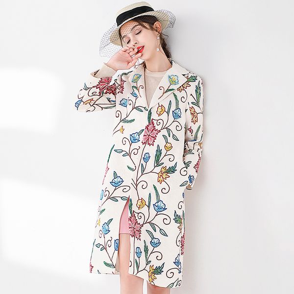 verdejuliay runway women trench 2020 autumn winter coat fashion new luxury flower print beading england long trench, Tan;black
verdejuliay runway women trench 2020 autumn winter coat fashion new luxury flower print beading england long trench, Tan;black