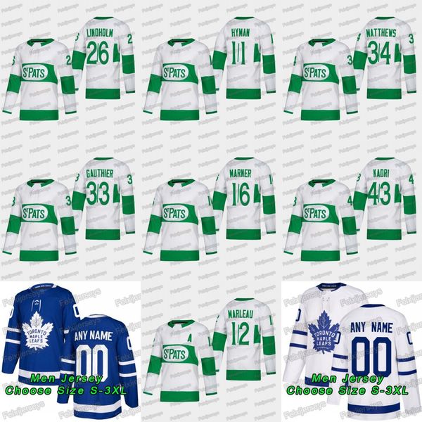 16 mitch marner 2019 toronto st. pats leafs patrick marleau frederik gauthier zach hyman nazem kadri par lindholm 34matthews jersey, Black;red
16 mitch marner 2019 toronto st. pats leafs patrick marleau frederik gauthier zach hyman nazem kadri par lindholm 34matthews jersey, Black;red