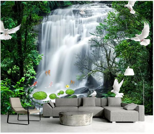 papel de parede custom 3d p murals wall paper flowing water and wealth landscape painting living room sofa tv background wall decoration
papel de parede custom 3d p murals wall paper flowing water and wealth landscape painting living room sofa tv background wall decoration