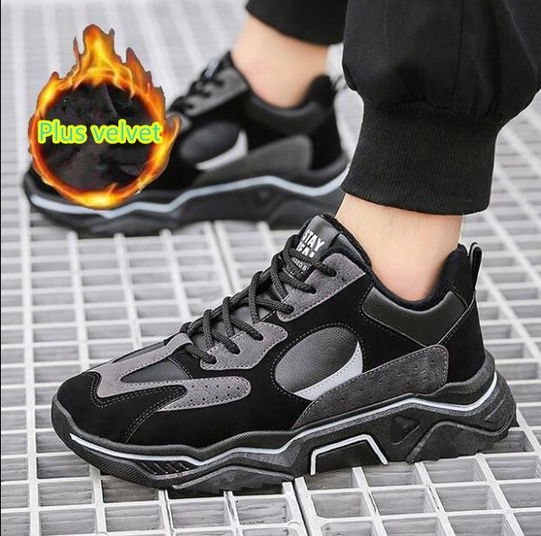new winter plus velvet cotton shoes men's tide shoes men's korean version of the trend of sports thick warm, Black
new winter plus velvet cotton shoes men's tide shoes men's korean version of the trend of sports thick warm, Black