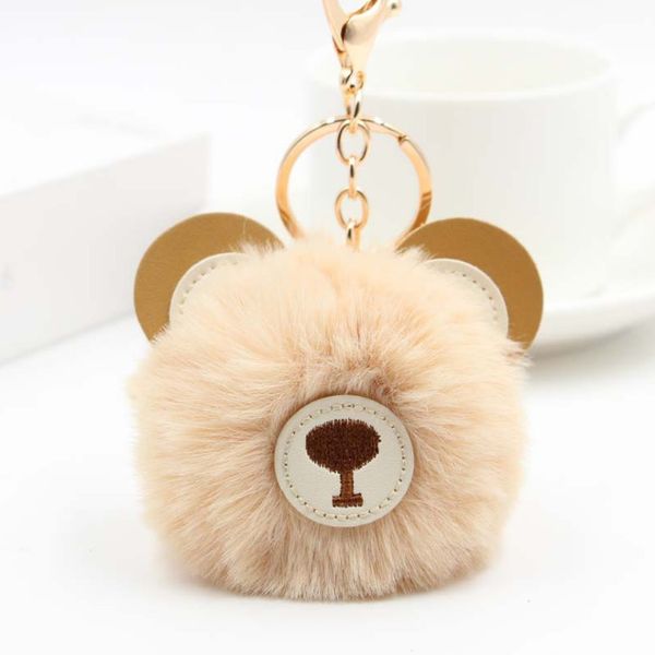 lovely brown bear fur ball pendant keychain imitation rex rabbit fur ball bag pendant pu leather fur ball accessories, Silver
lovely brown bear fur ball pendant keychain imitation rex rabbit fur ball bag pendant pu leather fur ball accessories, Silver