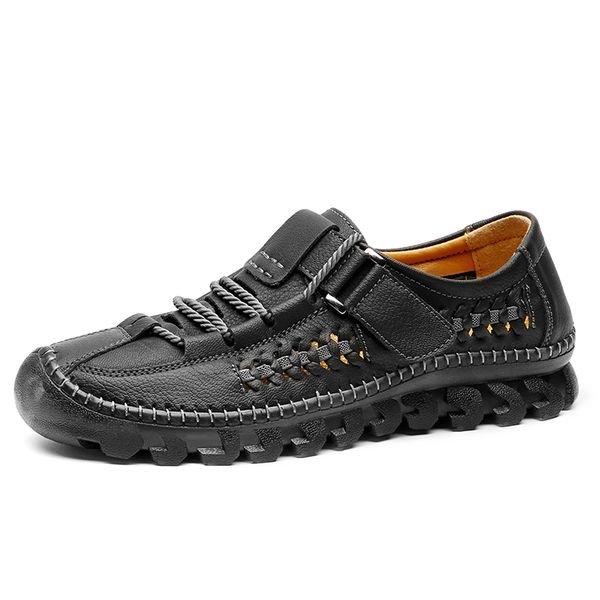 autuspin summer genuine leather men shoes casual comfortable flat slip on shoe man fashion outdoor beach walking street loafers, Black
autuspin summer genuine leather men shoes casual comfortable flat slip on shoe man fashion outdoor beach walking street loafers, Black
