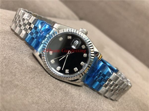 men watch 36mm 116234 datejust black diamond dial stainless steel asia 2813 movement automatic mens jubilee watches, Slivery;brown
men watch 36mm 116234 datejust black diamond dial stainless steel asia 2813 movement automatic mens jubilee watches, Slivery;brown