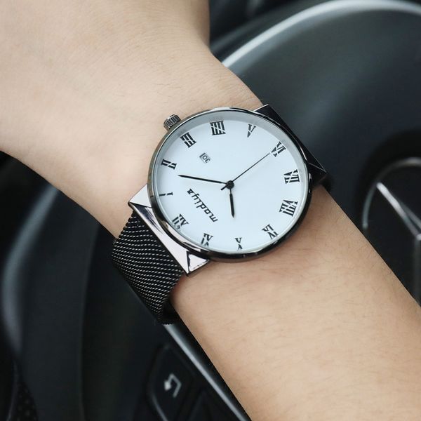 fashion men's luxury business simple stainless steel mesh belt watch roman numerals analog quartz wristwatch saat erkekler q5, Slivery;brown
fashion men's luxury business simple stainless steel mesh belt watch roman numerals analog quartz wristwatch saat erkekler q5, Slivery;brown