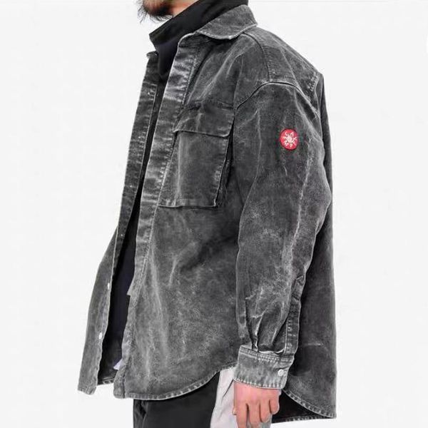 19ss cav empt make washed grey denim shirt jacket single breasted casual jackets fashion outerwear men women street jacket hfhljk016, Black;brown
19ss cav empt make washed grey denim shirt jacket single breasted casual jackets fashion outerwear men women street jacket hfhljk016, Black;brown