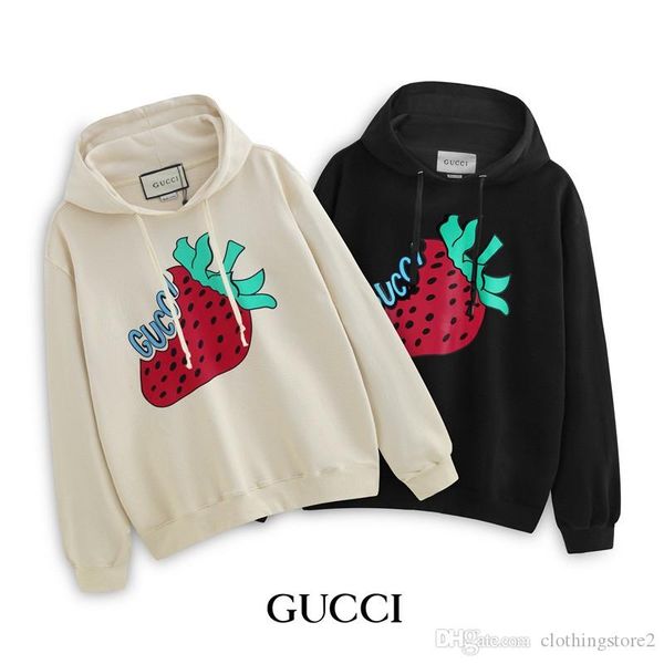 autumn and winter new male strawberry print sweater loose casual men and women lovers long-sleeved hooded collar jacket, Black
autumn and winter new male strawberry print sweater loose casual men and women lovers long-sleeved hooded collar jacket, Black