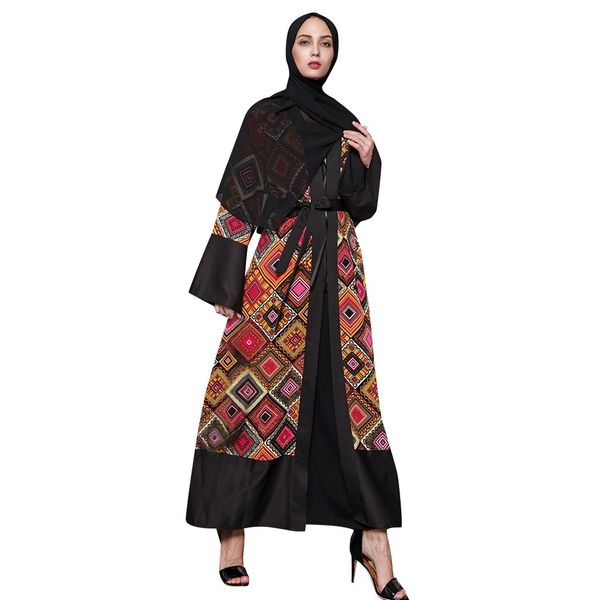 2019 summer dress women ethnic robes abaya islamic muslim middle east maxi open cardigan kaftan robe femme ete female vestidos, Black;gray
2019 summer dress women ethnic robes abaya islamic muslim middle east maxi open cardigan kaftan robe femme ete female vestidos, Black;gray