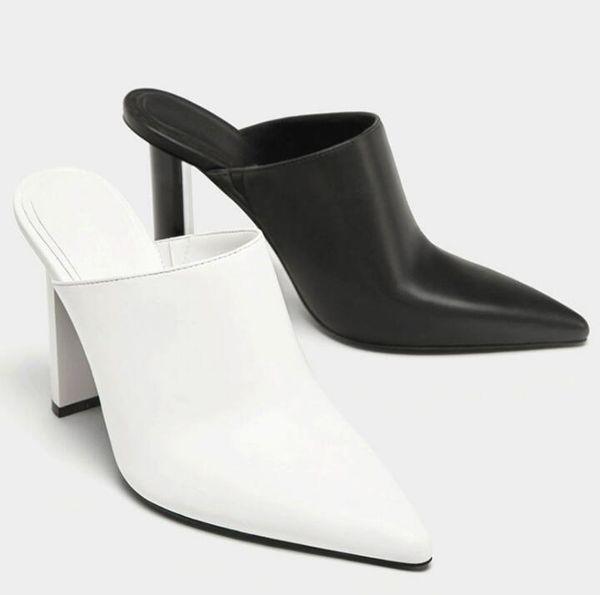 carpaton fashion high heel shoes woman pointed toe leather thick heels dress pumps black white mules shoes
carpaton fashion high heel shoes woman pointed toe leather thick heels dress pumps black white mules shoes