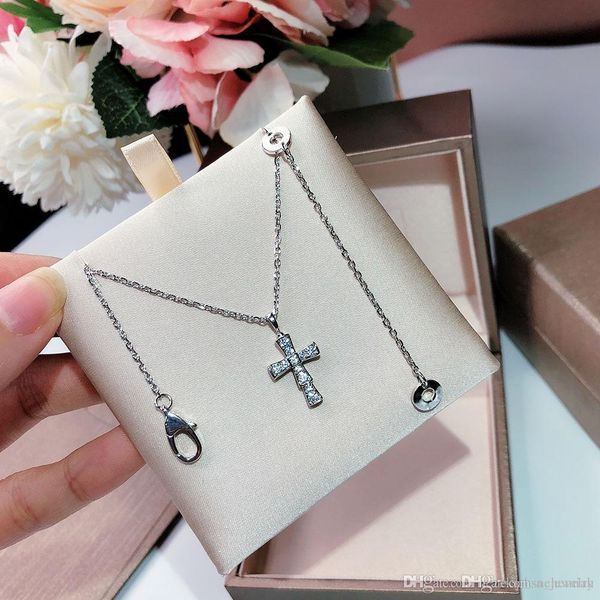 s925 sterling silver cross necklace electroplating platinum twinkle lady of fame high-end quality gift giving women's necklace shi
s925 sterling silver cross necklace electroplating platinum twinkle lady of fame high-end quality gift giving women's necklace shi