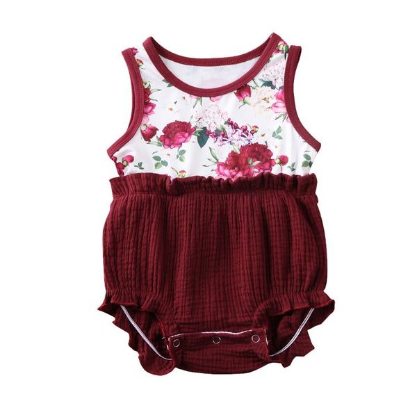 newborn kid baby girls romper sleeveless floral rompers ruffle frilly summer bodysuit o neck jumpsuit cotton sunsuit clothes, Blue
newborn kid baby girls romper sleeveless floral rompers ruffle frilly summer bodysuit o neck jumpsuit cotton sunsuit clothes, Blue