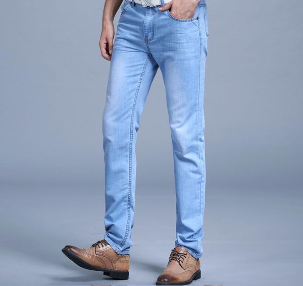 distressed jeans slim men summer denim joggers homme thin men's fashion jeans menpants clothes new fashion brand no belt, Blue
distressed jeans slim men summer denim joggers homme thin men's fashion jeans menpants clothes new fashion brand no belt, Blue