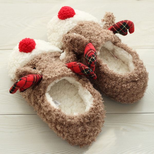winter womens plush warm slippers cute deer plush shoes non-slip home indoor slipper h66, Black
winter womens plush warm slippers cute deer plush shoes non-slip home indoor slipper h66, Black