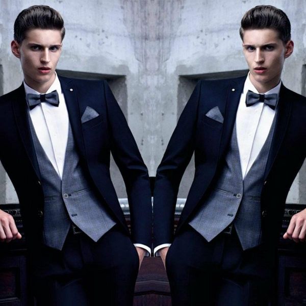handsome navy blue groom tuxedos notch lapel groomsmen mens wedding dress fashion man jacket blazer 3piece suit(jacket+pants+vest+tie) 804, Black;gray
handsome navy blue groom tuxedos notch lapel groomsmen mens wedding dress fashion man jacket blazer 3piece suit(jacket+pants+vest+tie) 804, Black;gray
