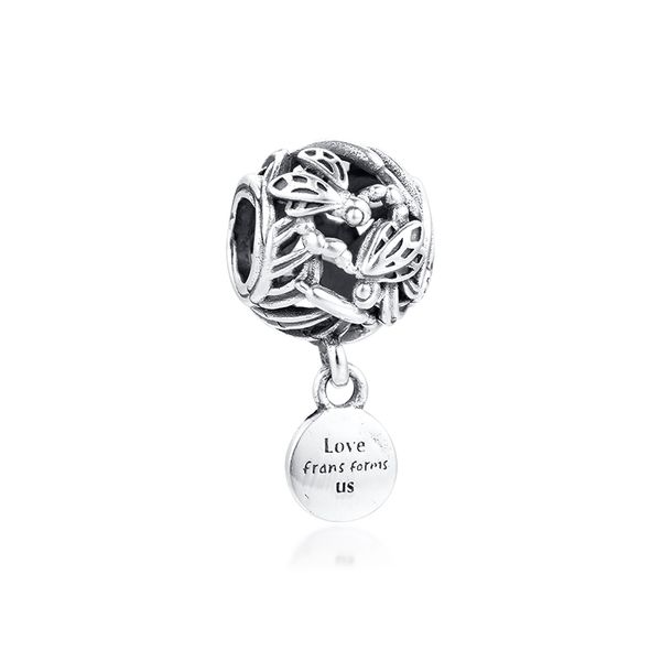 openwork dragonfly love charm fits beaded snake chain bracelets for woman diy beads for jewelry making sterling silver jewelry charm, Black
openwork dragonfly love charm fits beaded snake chain bracelets for woman diy beads for jewelry making sterling silver jewelry charm, Black