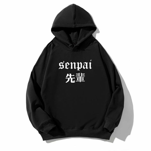 fashion japanese streetwear senpai letter print hoodie sweatshirt multiple colour men hoodies male pullover sudadera hombre, Black
fashion japanese streetwear senpai letter print hoodie sweatshirt multiple colour men hoodies male pullover sudadera hombre, Black