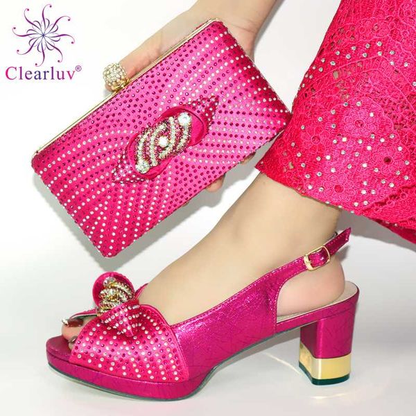 fuchsia italian women party shoes matching bag set decorate with rhinestone 2020 african wedding shoes and bag set, Black
fuchsia italian women party shoes matching bag set decorate with rhinestone 2020 african wedding shoes and bag set, Black