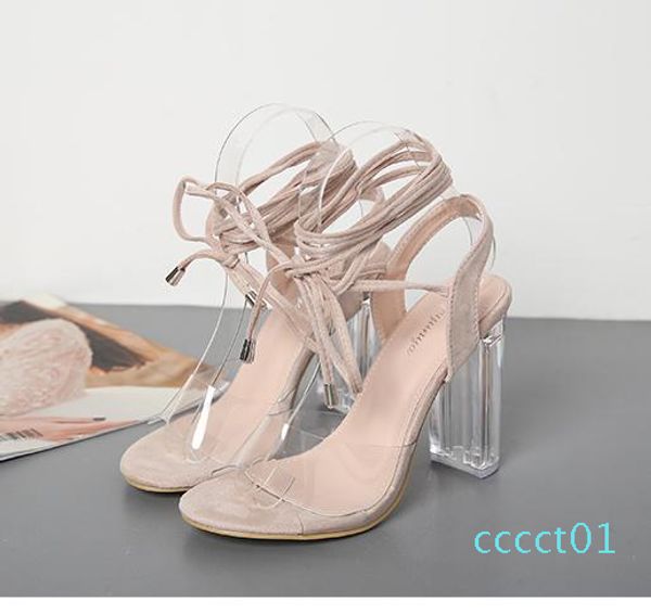 2018 ankle wrap transparent pvc high heels women summer deigner shoes beige black size 35 to 40
2018 ankle wrap transparent pvc high heels women summer deigner shoes beige black size 35 to 40