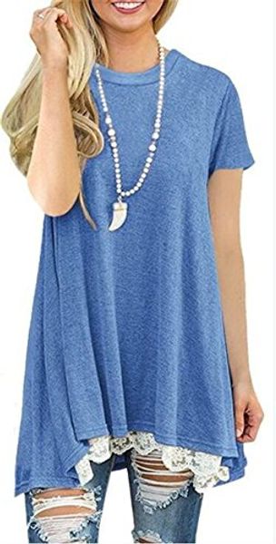 kool classic women's lace short sleeve tunic shirts short blouses, Black;gray
kool classic women's lace short sleeve tunic shirts short blouses, Black;gray