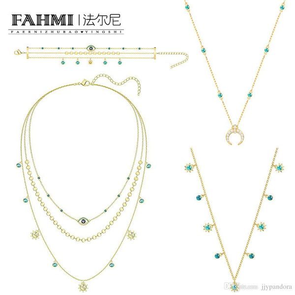fahmi last summer bohemian style exquisite necklace devil's eye three layer women's clavicle chain gold plated jewelry, Silver
fahmi last summer bohemian style exquisite necklace devil's eye three layer women's clavicle chain gold plated jewelry, Silver