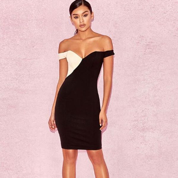 casual dresses summer off the shoulder patchwork slash neck black vintage celebrity low bosom backless party evening pub women, Black;gray
casual dresses summer off the shoulder patchwork slash neck black vintage celebrity low bosom backless party evening pub women, Black;gray