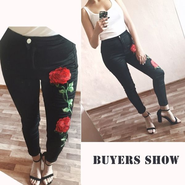 wepbel flower embroidery jeans women jeans high waist fashion skinny casual femme big size black, Blue
wepbel flower embroidery jeans women jeans high waist fashion skinny casual femme big size black, Blue