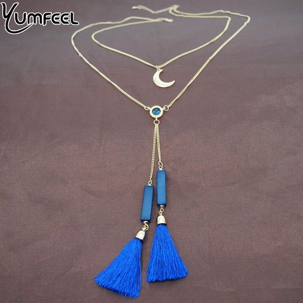 yumfeel new double layer tassel moon choker necklace blue black tassel rhinestone women necklace statement jewelry, Silver
yumfeel new double layer tassel moon choker necklace blue black tassel rhinestone women necklace statement jewelry, Silver