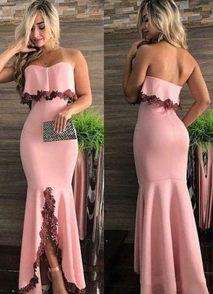 pink strapless party dresses prom applique boho sleeves high low backless formal bridesmaid dresses girls maid of honor gowns b6, White;pink
pink strapless party dresses prom applique boho sleeves high low backless formal bridesmaid dresses girls maid of honor gowns b6, White;pink