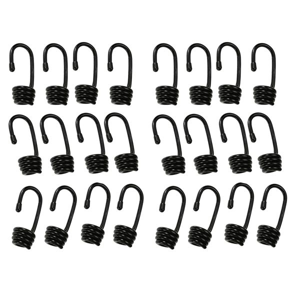 24x heavy duty bungee shock cord spring hooks 6mm clips for boat tarps covers
24x heavy duty bungee shock cord spring hooks 6mm clips for boat tarps covers