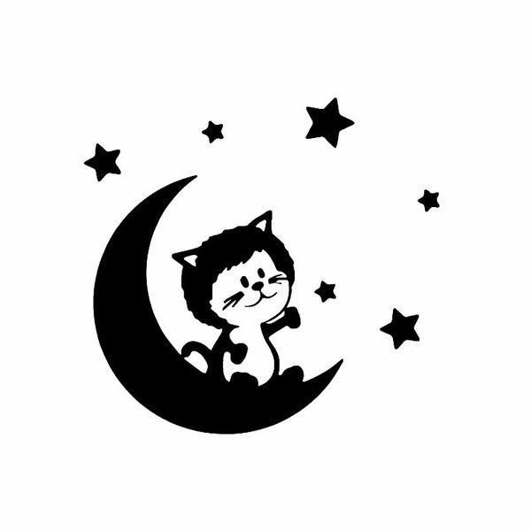 15*14.2cm car sticker cat on the moon cute cartoon animal vinyl decal art decor car accessories
15*14.2cm car sticker cat on the moon cute cartoon animal vinyl decal art decor car accessories