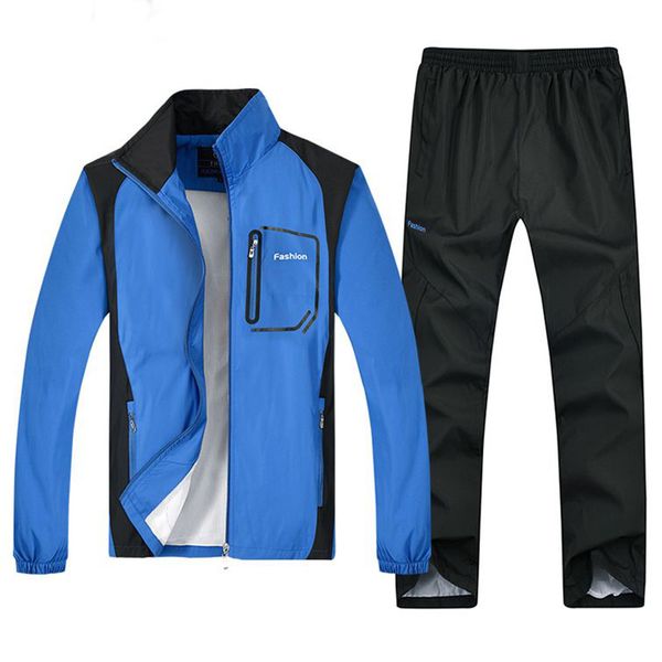 sportswear men windproof sportsuit polyester tracksuit double layer breathable sport suit autumn outdoor jogging running sets, Black;blue
sportswear men windproof sportsuit polyester tracksuit double layer breathable sport suit autumn outdoor jogging running sets, Black;blue