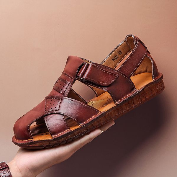 summer soft sandals men leather casual shoes men outdoor roman sandals male classic light soft casual shoes male big size, Black
summer soft sandals men leather casual shoes men outdoor roman sandals male classic light soft casual shoes male big size, Black