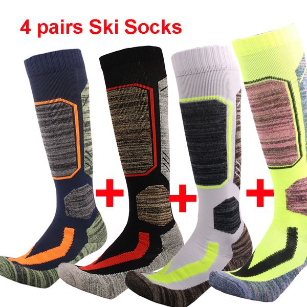 4 pairs man ski socks winter warm men women outdoor cycling snowboarding trekking hiking sport socks thicker thermosocks, Black
4 pairs man ski socks winter warm men women outdoor cycling snowboarding trekking hiking sport socks thicker thermosocks, Black